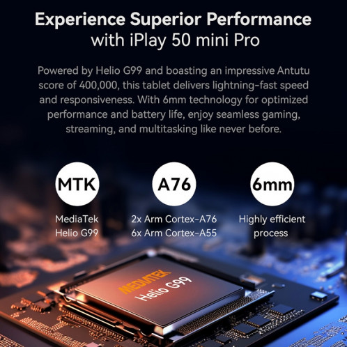  Tablette ALLDOCUBE iPlay 50 Mini Pro 4G LTE, 8 Go + 256 Go, 8,4 pouces Android 13 MTK Helio G99 Octa Core () SA301B807-015