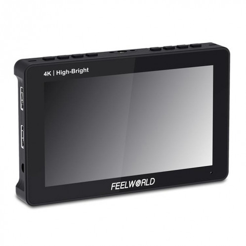 FEELWORLD F5 ProX 5,5 pouces 1600nit écran tactile haute luminosité DSLR caméra moniteur de terrain 4K HDMI F970 Kit d'installation et d'alimentation (noir) SF701A1370-016