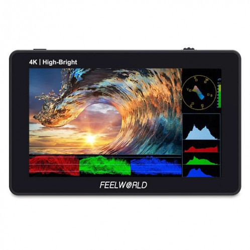 FEELWORLD F6 PLUSX 5,5 pouces haute luminosité 1600nit écran tactile DSLR caméra moniteur de champ IPS FHD1920x1080 4K HDMI (noir) SF801A910-016