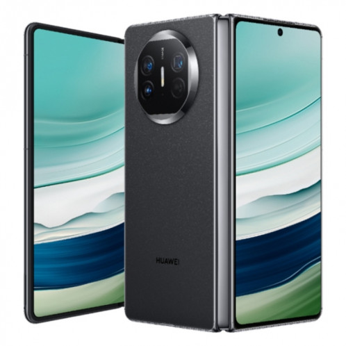 HUAWEI Mate X5, 12 Go + 512 Go, 7,85 pouces + 6,4 pouces HarmonyOS 4.0.0 Kirin 9000S 7nm Octa-Core 2,16 GHz, OTG, NFC, ne prend pas en charge Google Play (noir) SH102D799-018