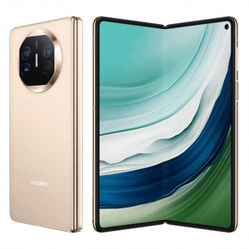 HUAWEI Mate X5, 12 Go + 512 Go, 7,85 pouces + 6,4 pouces HarmonyOS 4.0.0 Kirin 9000S 7nm Octa-Core 2,16 GHz, OTG, NFC, ne prend pas en charge Google Play (Or) SH102E385-018