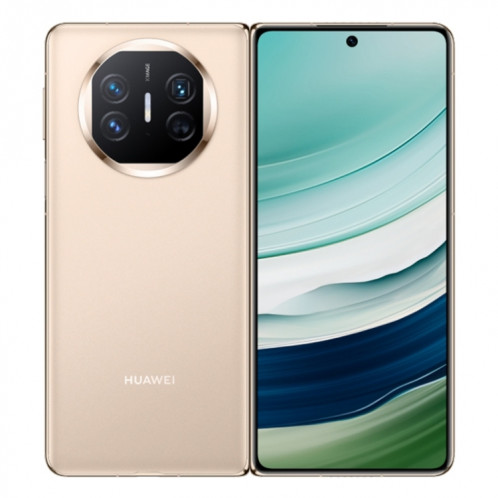HUAWEI Mate X5, 12 Go + 512 Go, 7,85 pouces + 6,4 pouces HarmonyOS 4.0.0 Kirin 9000S 7nm Octa-Core 2,16 GHz, OTG, NFC, ne prend pas en charge Google Play (Or) SH102E385-018