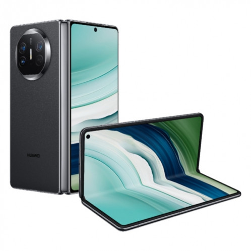HUAWEI Mate X5, édition collector 16 Go + 512 Go, 7,85 pouces + 6,4 pouces HarmonyOS 4.0.0 Kirin 9000S 7nm Octa-Core 2,16 GHz, OTG, NFC, ne prend pas en charge Google Play (noir) SH104D1976-018