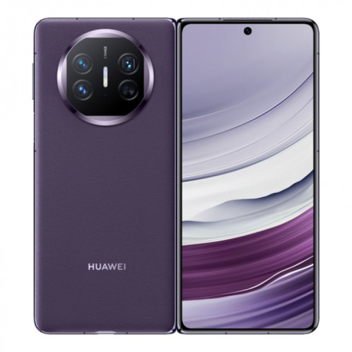 HUAWEI Mate X5, édition collector 16 Go + 1 To, 7,85 pouces + 6,4 pouces HarmonyOS 4.0.0 Kirin 9000S 7 nm Octa-Core 2,16 GHz, OTG, NFC, ne prend pas en charge Google Play (violet) SH105A188-018