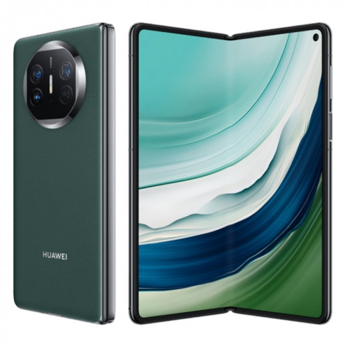 HUAWEI Mate X5, édition collector 16 Go + 1 To, 7,85 pouces + 6,4 pouces HarmonyOS 4.0.0 Kirin 9000S 7 nm Octa-Core 2,16 GHz, OTG, NFC, ne prend pas en charge Google Play (vert foncé) SH105B919-018