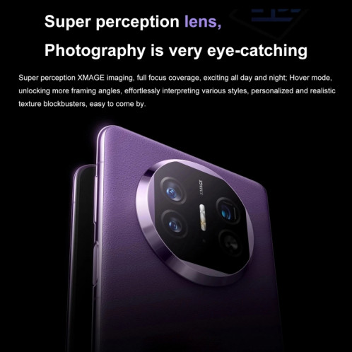 HUAWEI Mate X5, édition collector 16 Go + 1 To, 7,85 pouces + 6,4 pouces HarmonyOS 4.0.0 Kirin 9000S 7 nm Octa-Core 2,16 GHz, OTG, NFC, ne prend pas en charge Google Play (violet) SH105A188-018
