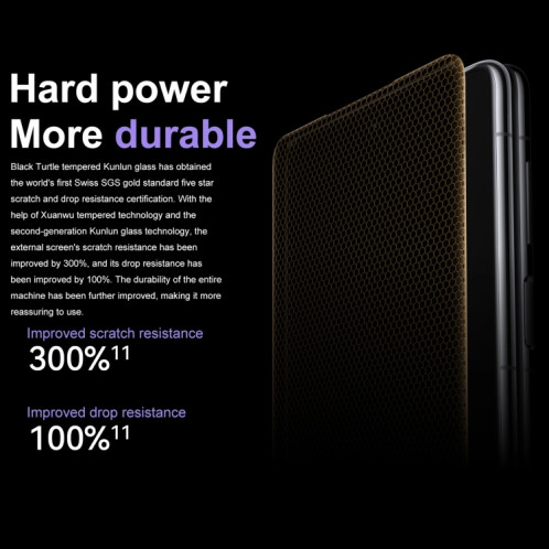 HUAWEI Mate X5, 12 Go + 512 Go, 7,85 pouces + 6,4 pouces HarmonyOS 4.0.0 Kirin 9000S 7nm Octa-Core 2,16 GHz, OTG, NFC, ne prend pas en charge Google Play (Or) SH102E385-018