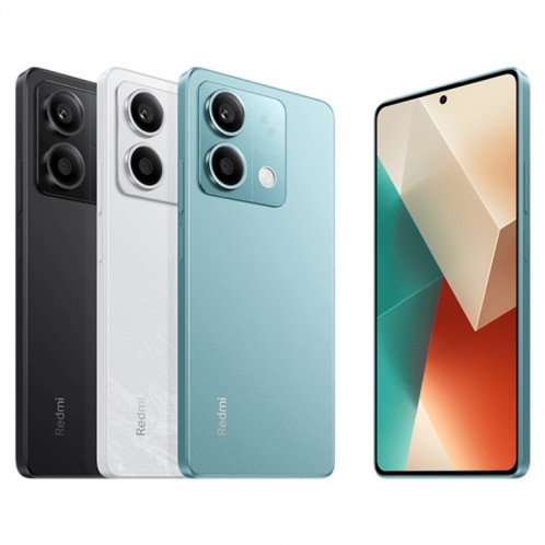 Xiaomi Redmi Note 13 5G, 6 Go + 128 Go, 6,67 pouces MIUI 14 Mediatek Dimensity 6080 Octa Core jusqu'à 2,4 GHz, réseau : 5G (blanc) SX301B1575-010