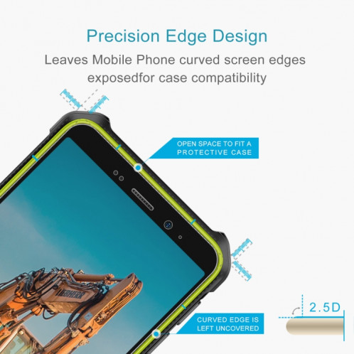 Pour Ulefone Armor X12, 10 pièces, Film en verre trempé 0.26mm 9H 2.5D SH18011618-06