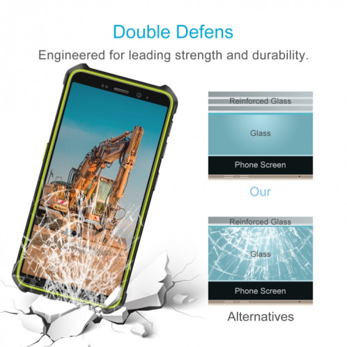Pour Ulefone Armor X12, 10 pièces, Film en verre trempé 0.26mm 9H 2.5D SH18011618-06
