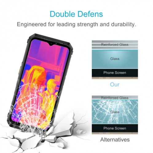 Pour Ulefone Power Armor 18T Ultra, 10 pièces, Film en verre trempé 0.26mm 9H 2.5D SH1804437-06