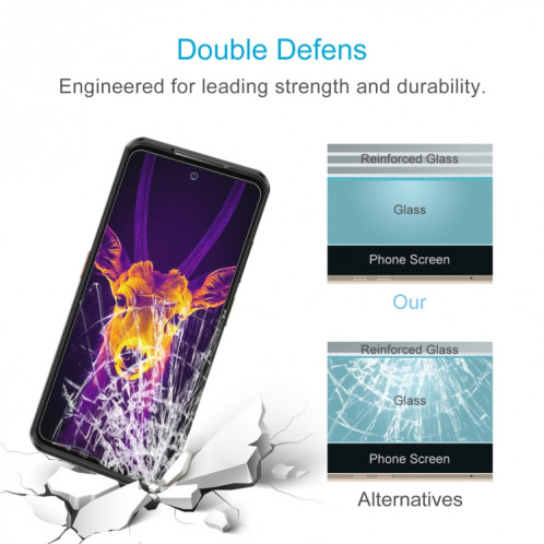 Pour Ulefone Armor 25T Pro, 10 pièces, Film en verre trempé 0.26mm 9H 2.5D SH181118-06