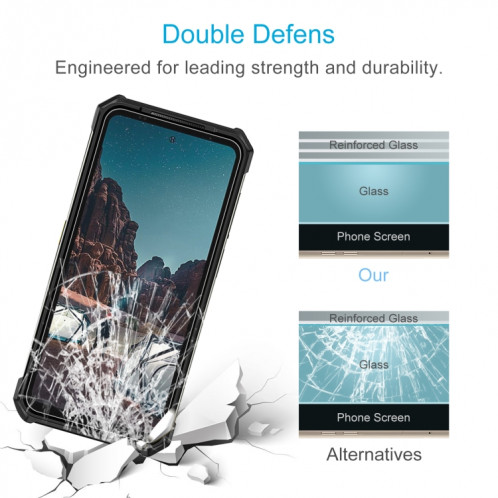 Pour Ulefone Armor 24, 50 pièces, Film en verre trempé 0.26mm 9H 2.5D SH19021496-06