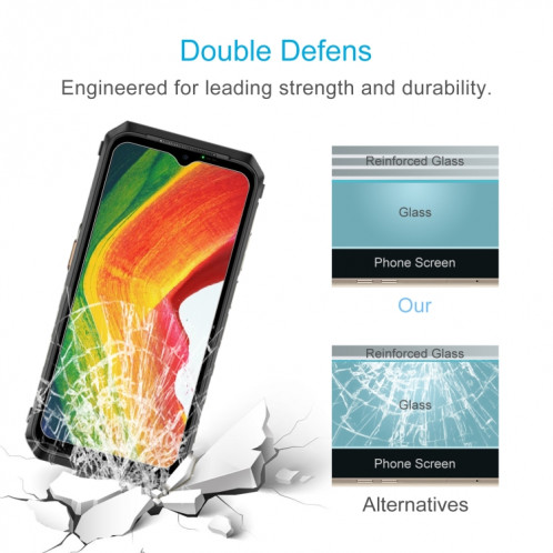 Film en verre trempé pour Ulefone Power Armor 18 Ultra, 50 pièces, 0.26mm 9H 2.5D SH1903280-06