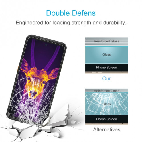 Pour Ulefone Armor 25T, 50 pièces, Film en verre trempé 0.26mm 9H 2.5D SH19121968-06