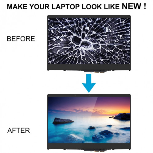 Écran LCD FHD pour Lenovo Yoga 710-15IKB, assemblage complet avec cadre SH33061863-04
