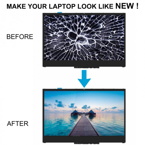 Écran LCD FHD pour Lenovo Yoga 730-15IKB, assemblage complet avec cadre SH3308581-04