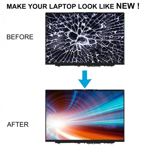 Pour Lenovo ideapad Yoga Slim 7-13ITL05 écran LCD numériseur assemblage complet avec cadre SH4001411-04