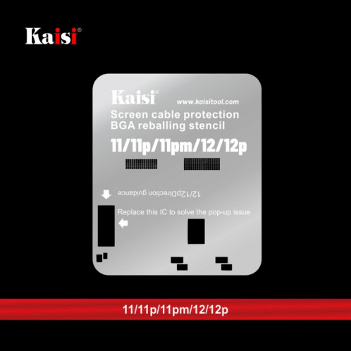 Kaisi LCD Screen IC BGA Reballing Pochoir pour iPhone 11 à 14 Pro Max SK67481587-06