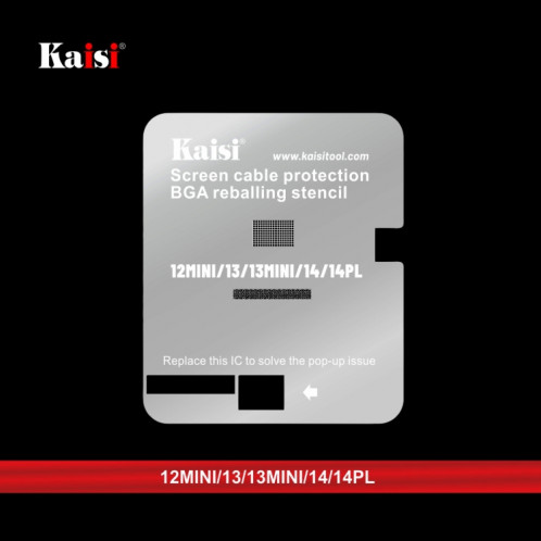 Kaisi LCD Screen IC BGA Reballing Pochoir pour iPhone 11 à 14 Pro Max SK67481587-06