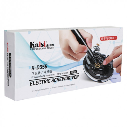 Kaisi K-D355 Jeu de tournevis électriques rechargeables 55 en 1 SK67511664-06