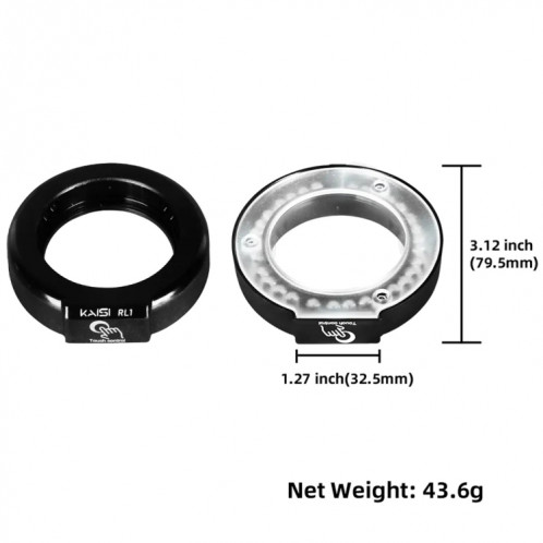 Kaisi RL1 28 perles de lampe Interface USB luminosité réglable Microscope LED anneau lumineux SK67541477-08