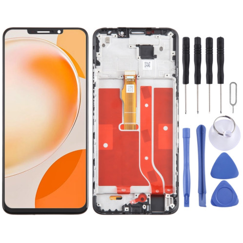 Pour Huawei Nova Y91 écran LCD d'origine numériseur assemblage complet avec cadre SH64021778-07
