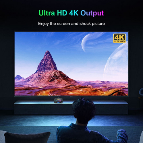 HK1 RBOX K8 8K Android 13.0 Smart TV Box avec télécommande, 2 Go + 16 Go, RK3528 Quad-Core () SH701A885-013