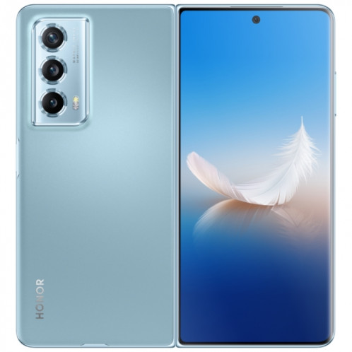 Honor Magic Vs2, 12 Go + 256 Go, empreinte digitale latérale, 7,92 pouces + 6,43 pouces MagicOS 7.2 Snapdragon 8+ Gen1 Octa-Core 3,0 GHz, OTG, NFC, ne prend pas en charge Google Play (bleu) SH201A1378-015