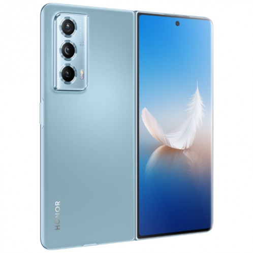 Honor Magic Vs2, 12 Go + 256 Go, empreinte digitale latérale, 7,92 pouces + 6,43 pouces MagicOS 7.2 Snapdragon 8+ Gen1 Octa-Core 3,0 GHz, OTG, NFC, ne prend pas en charge Google Play (bleu) SH201A1378-015