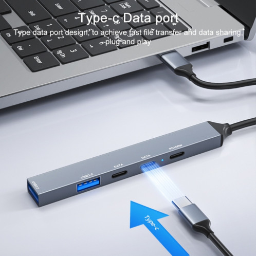 Station d'accueil multifonctionnelle ADS-809 PD 100W 5 en 1 avec port USB-C/Type-C SH7518497-09