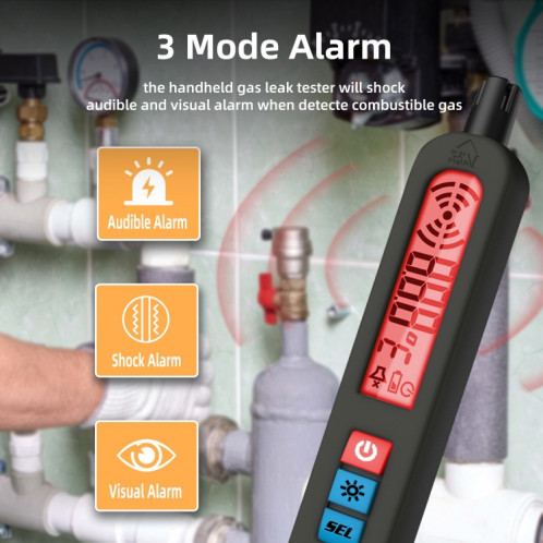 Détecteur de gaz combustible rechargeable portable BSIDE G1 SB7546517-010