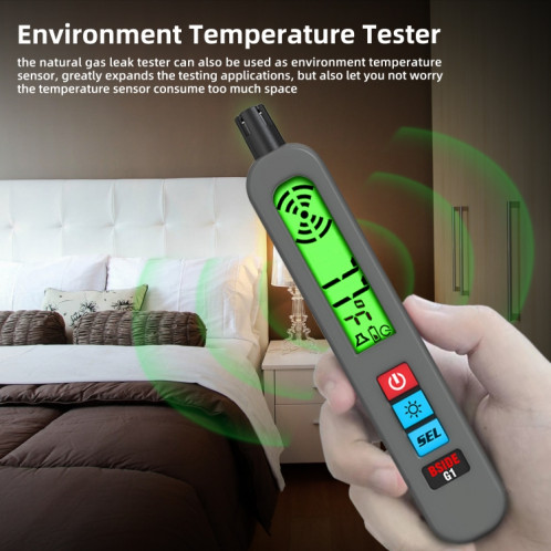 Détecteur de gaz combustible rechargeable portable BSIDE G1 SB7546517-010