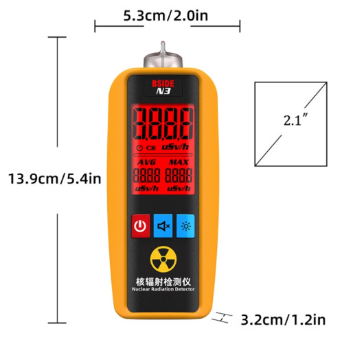 Détecteur de rayonnement nucléaire domestique portable BSIDE N3 SB75491764-07