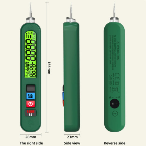 Stylo intelligent de chargement par induction à tension alternative BSIDE S4 (pointe extra tranchante) SB401A152-010