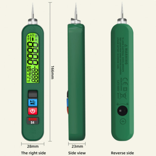 Stylo intelligent de charge par induction de tension alternative BSIDE S4 (stylo à un mot) SB401B60-010