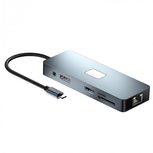 BYL-2309 Type-C vers HDMI 4K 60Hz + DP HD + VGA + RJ47 + USB3.2 + Audio 3.5mm + PD100W + SD + HUB de Station d'accueil TF SH75901379-010