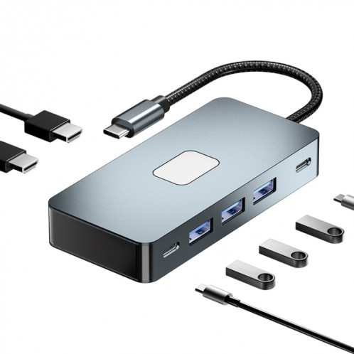 BYL-2312 Type-C vers HDMI 4K 30Hz + USB3.0 + HUB de station d'accueil PD100W SH7594259-010