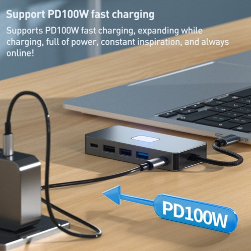 BYL-2312 Type-C vers HDMI 4K 30Hz + USB3.0 + HUB de station d'accueil PD100W SH7594259-010