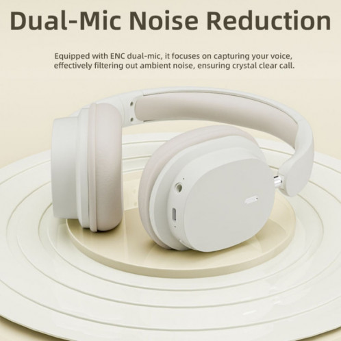Casque de jeu sans fil pliable haute définition stéréo ENC à réduction de bruit T2 avec micro (kaki) SH501B1312-011