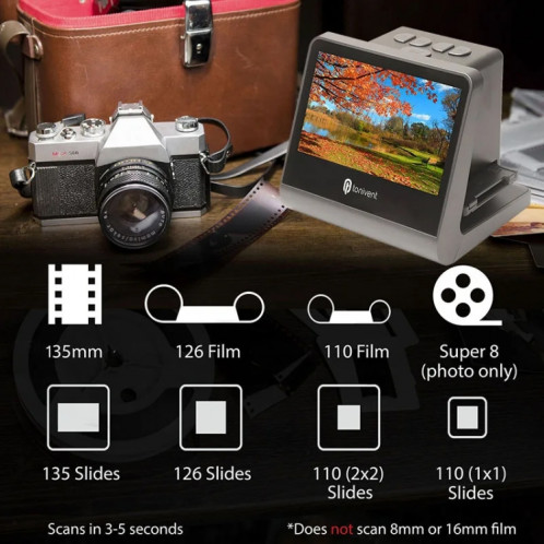 Scanner de film d'écran HD TON171 24-48 mégapixels 5 pouces () SH601A914-011