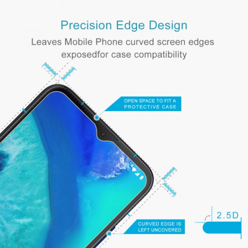 Pour Motorola Moto G8 Power Lite 0.26mm 9H 2.5D Film en verre trempé SD01021341-08