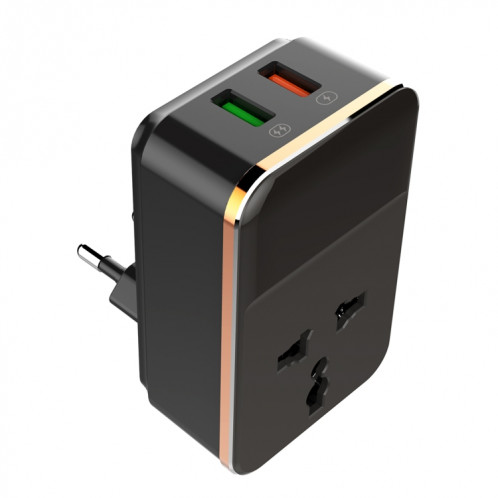 LDNIO SC1205 prise de conversion universelle + QC3.0 USB + interfaces USB chargeur de voyage multifonction chargeur de téléphone portable, prise ue SL5832674-09