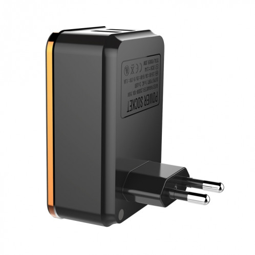 LDNIO SC1205 prise de conversion universelle + QC3.0 USB + interfaces USB chargeur de voyage multifonction chargeur de téléphone portable, prise ue SL5832674-09