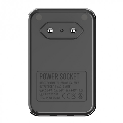 LDNIO SC1205 prise de conversion universelle + QC3.0 USB + interfaces USB chargeur de voyage multifonction chargeur de téléphone portable, prise ue SL5832674-09