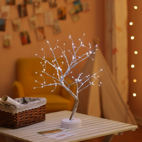 108 LED lampe de table arbre fil de cuivre décoration créative contrôle tactile veilleuse (lumière blanche) SH40041308-04