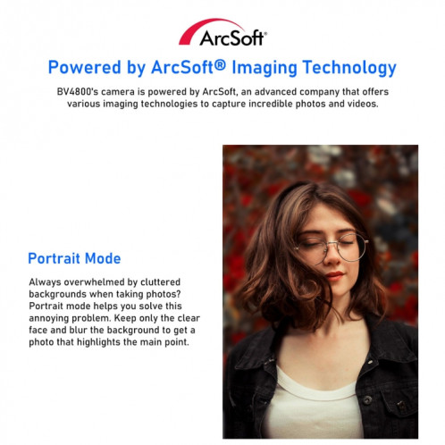  Blackview BV4800, 4 Go + 64 Go, IP68/IP69K/MIL-STD-810H, 6,56 pouces Android 13 MediaTek MT6761V/WB Helio A22 Quad Core, réseau : 4G, OTG (noir) SB301A1377-010