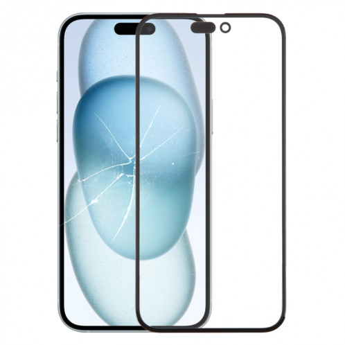 Lentille extérieure en verre de l'écran avant de l'iPhone 15 Plus avec adhésif OCA optiquement transparent SH97021269-07