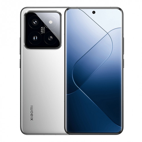 Xiaomi 14 Pro, 16 Go + 1 To, 6,73 pouces Xiaomi HyperOS Snapdragon 8 Gen 3 Octa Core 4 nm jusqu'à 3,3 GHz, NFC, réseau : 5G (blanc) SX303A1737-013