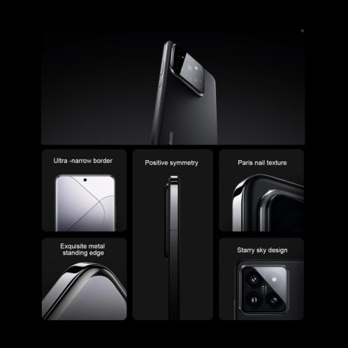 Xiaomi 14 Pro, 16 Go + 1 To, 6,73 pouces Xiaomi HyperOS Snapdragon 8 Gen 3 Octa Core 4 nm jusqu'à 3,3 GHz, NFC, réseau : 5G (blanc) SX303A1737-013